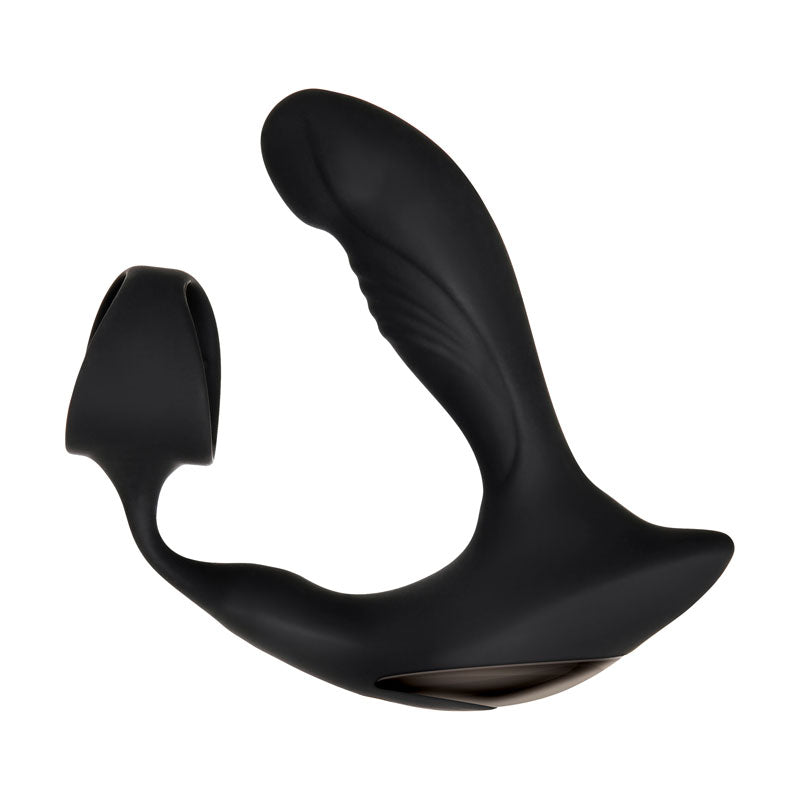 Zero Tolerance Strapped & Tapped - Black USB Rechargeable Heating Anal butt plug with Cock Ring