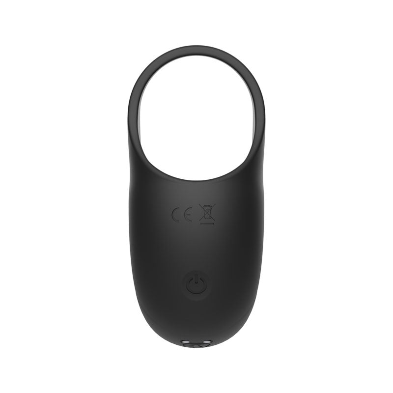 Zero Tolerance Vibrating Ball Cradle - Black USB Rechargeable Vibrating Cock Ring