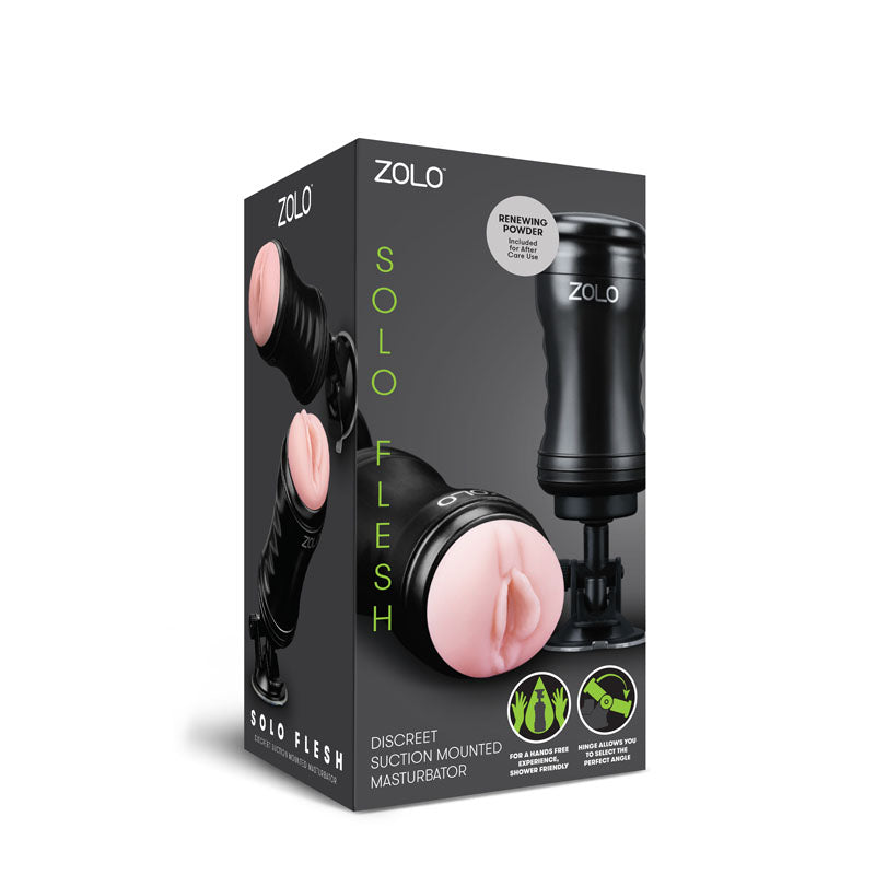 Zolo Solo Flesh - Flesh Vagina Stroker with Suction Base