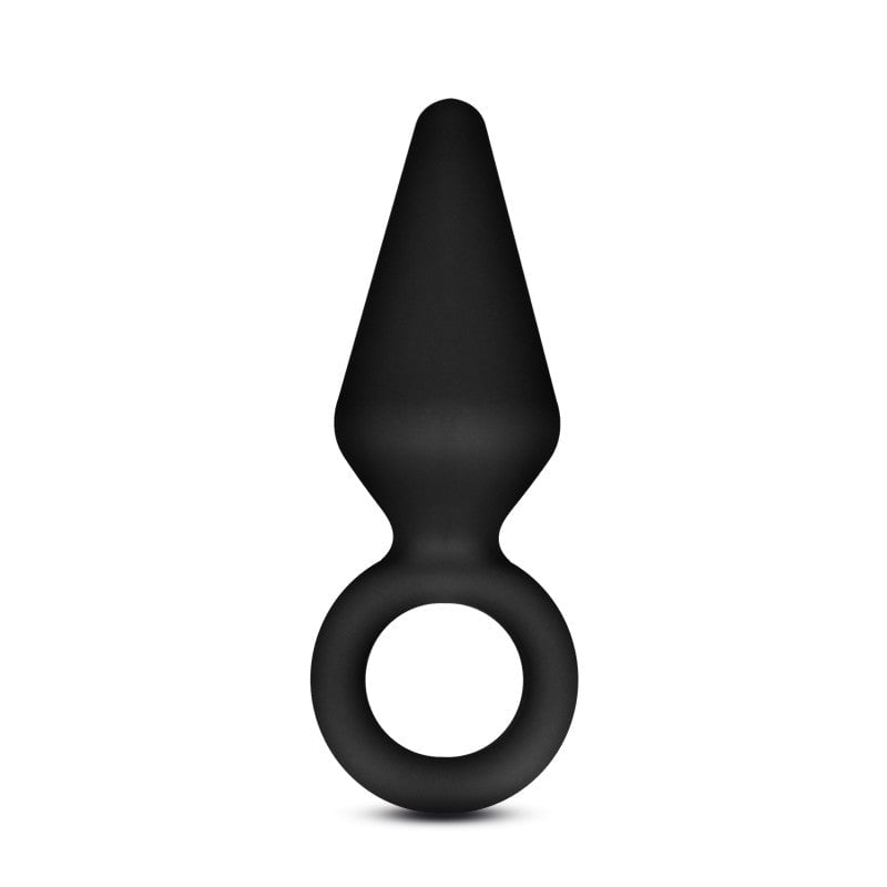 Anal Adventures Platinum Loop Plug - Small - Black 7.6 cm Butt Plug A$12.70 Fast