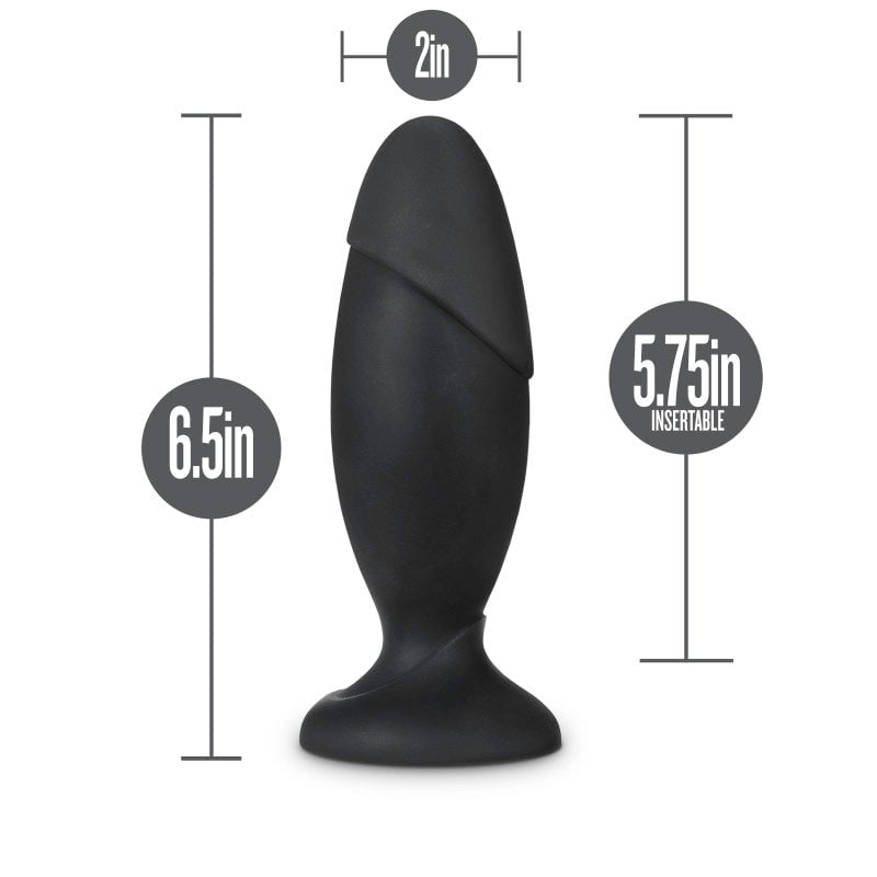 Anal Adventures Platinum Rocket Plug - Black 16.5 cm Butt Plug A$40.26 Fast