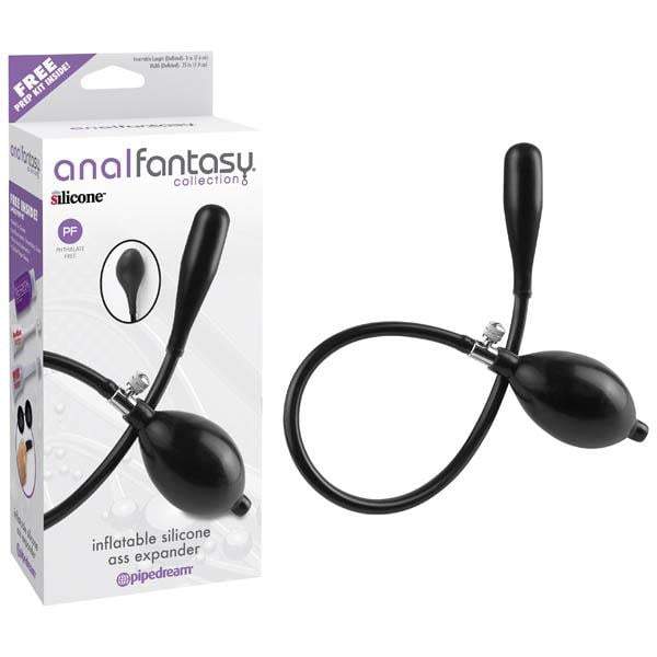 Anal Fantasy Collection Inflatable Silicone Ass Expander - Black Inflatable Anal