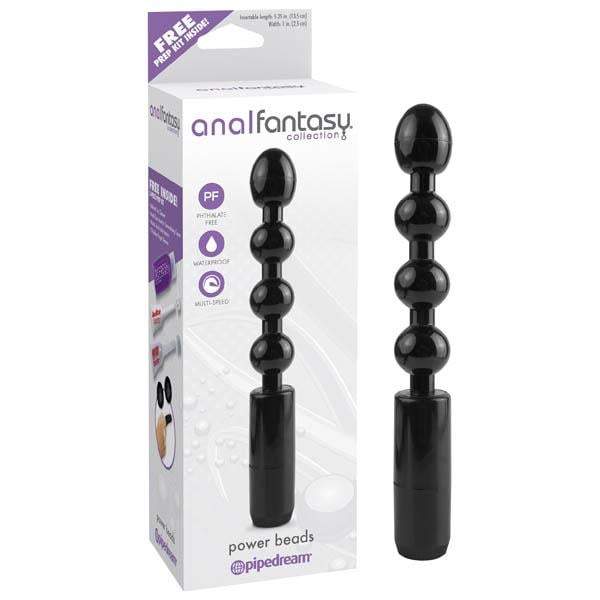 Anal Fantasy Collection Power Beads - Black 12 cm (4.75’’) Vibrating Anal Cord