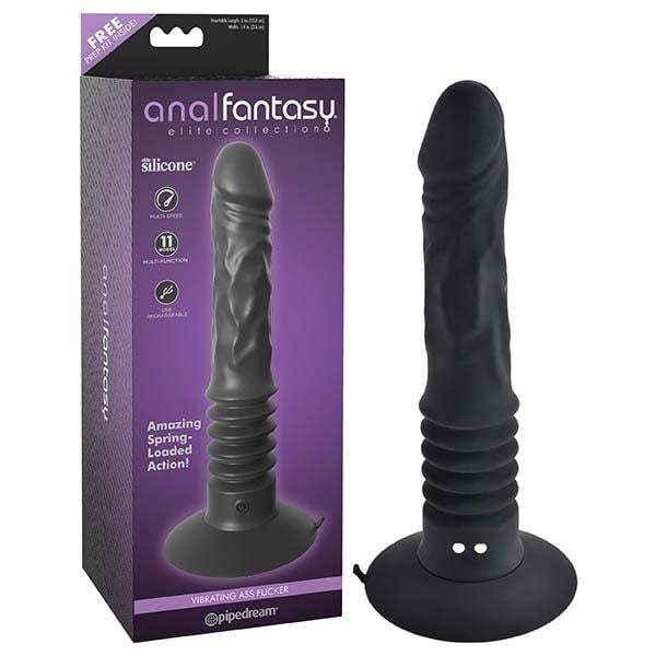Anal Fantasy Elite Vibrating Ass Fucker - Black 30.5 cm (12’’) USB Rechargeable