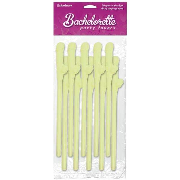 Bachelorette Party Favors - Dicky Sipping Straws - Glow in the Dark Straws - Set