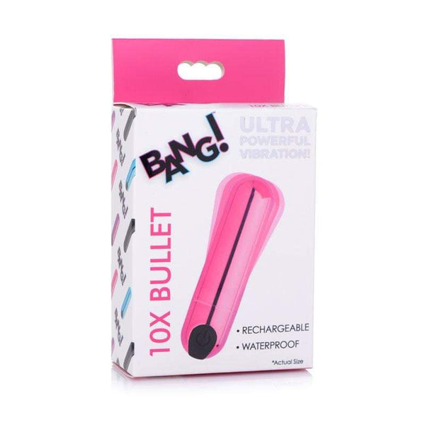 Bang! 10X Vibrating Metallic Bullet - Pink USB Rechargeable Bullet A$32.78 Fast