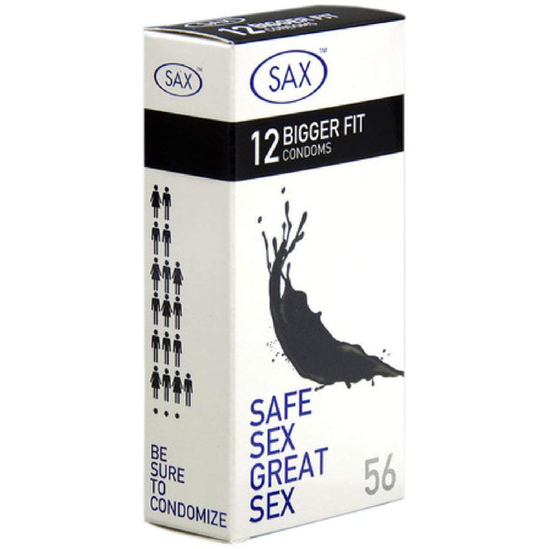 Sax Bigger Fit Condoms Pack of 12 Condoms A$11.95 Fast shipping