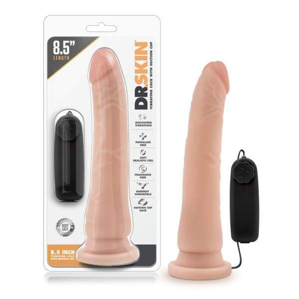 Blush Novelties Dr. Skin 8.5’’ Vibrating Realistic Cock - Flesh 21.6 cm