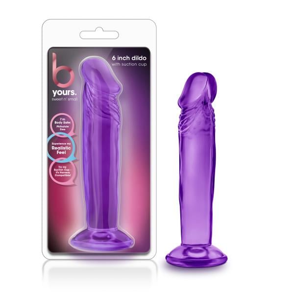 Blush Novelties B Yours Sweet n Small 6’’ Dildo - Purple 15.2 cm Dong A$22.18