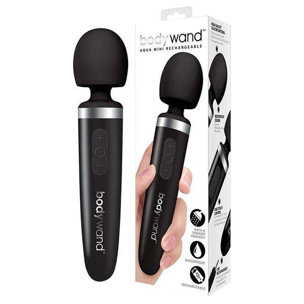 Bodywand Aqua Mini Rechargeable - Black USB Rechargeable Massager Wand A$90.40