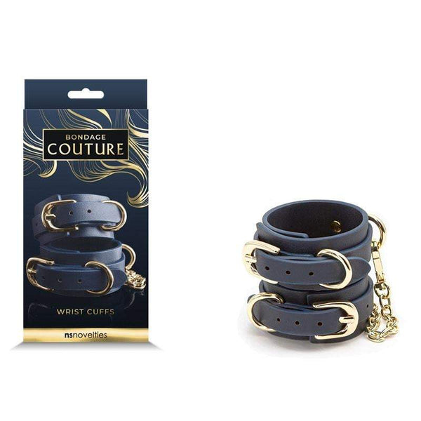 Bondage Couture Wrist Cuffs - Blue Restraints A$42.53 Fast shipping