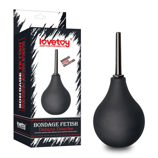 Bondage Fetish Deluxe Douche - Black Unisex Round Douche - 160 ml capacity