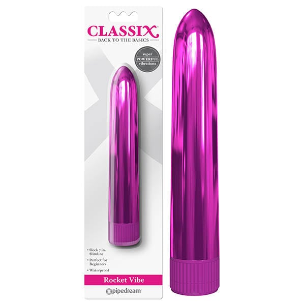 Classix Rocket Vibe - Metallic Pink 17.8 cm (7’’) Vibrator A$24.58 Fast shipping