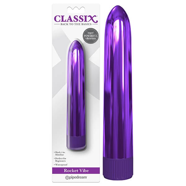 Classix Rocket Vibe - Metallic Purple 17.8 cm (7’’) Vibrator A$24.58 Fast