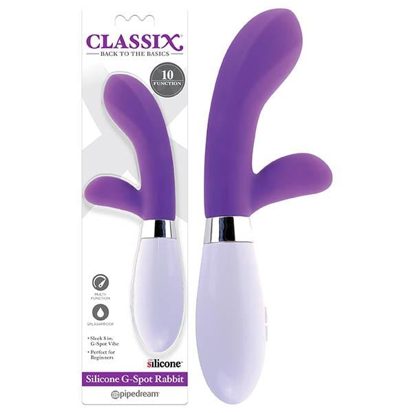Classix Silicone G-Spot Rabbit - Purple 20.3 cm (8’’) Rabbit Vibrator A$48.08