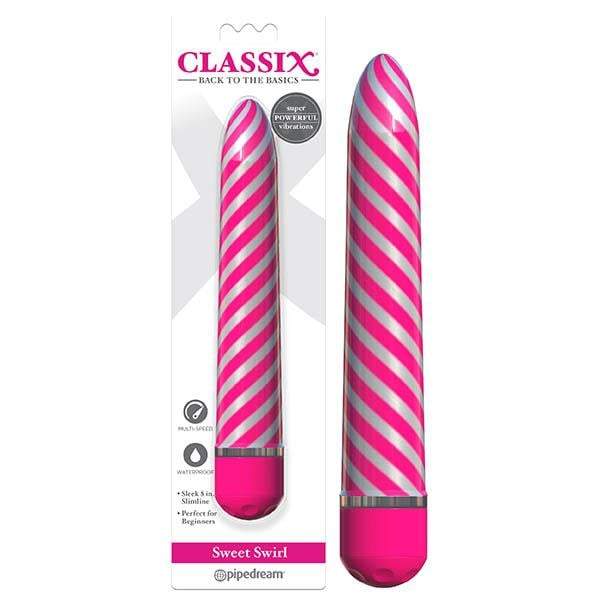 Classix Sweet Swirl Vibe - Candystriped Pink 20.3 cm (8’’) Vibrator A$38.93 Fast
