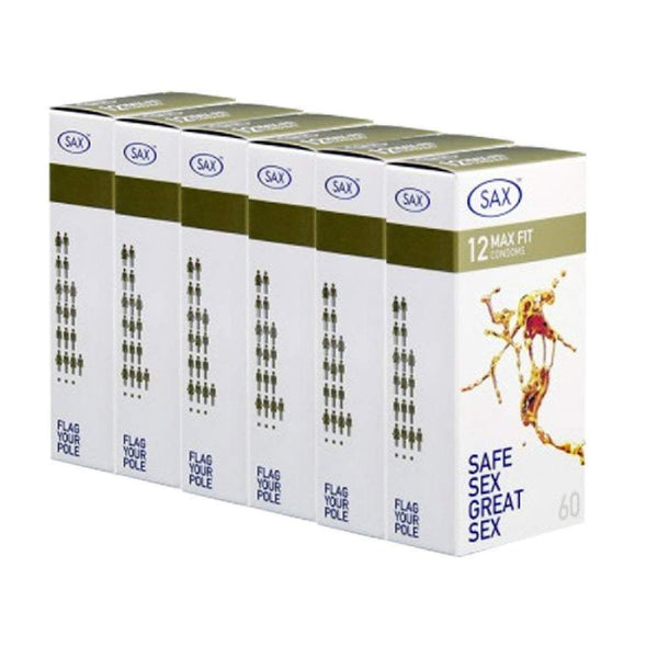 Sax Max Fit Condoms 60mm 6 packs of 12 (72 Condoms) A$65.95 Fast shipping