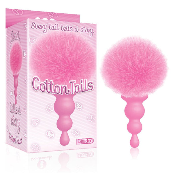 The 9’s Cottontails Beaded Pink - Pink Butt Plug with Bunny Tail A$23.98 Fast