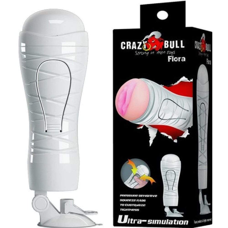 Crazy Bull Flora Mouth Hard Case Stroker - Flesh A$46.95 Fast shipping