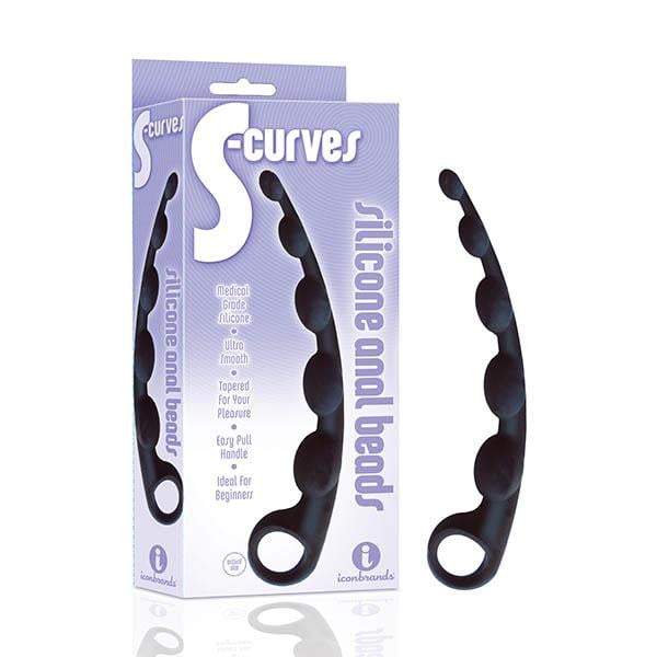 The 9’s S-Curves - Black Anal Beads A$23.48 Fast shipping