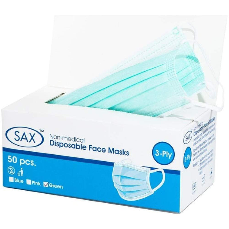 Sax Disposable Face Mask - Pack of 50 A$26.95 Fast shipping
