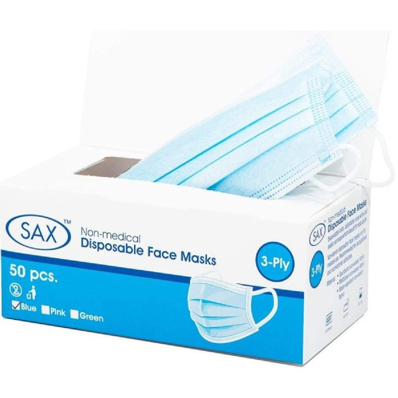 Sax Disposable Face Mask - Pack of 50 A$26.95 Fast shipping