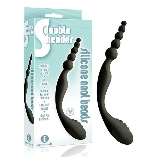 The 9’s S-Double Header - Black Double Ended Anal Beads A$23.48 Fast shipping