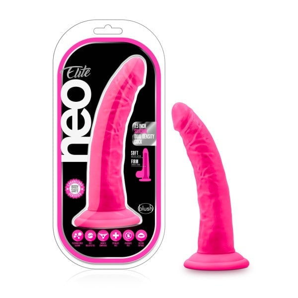 Neo Elite 7.5’’ Dual Density Cock - Pink 19 cm Dong A$50.83 Fast shipping