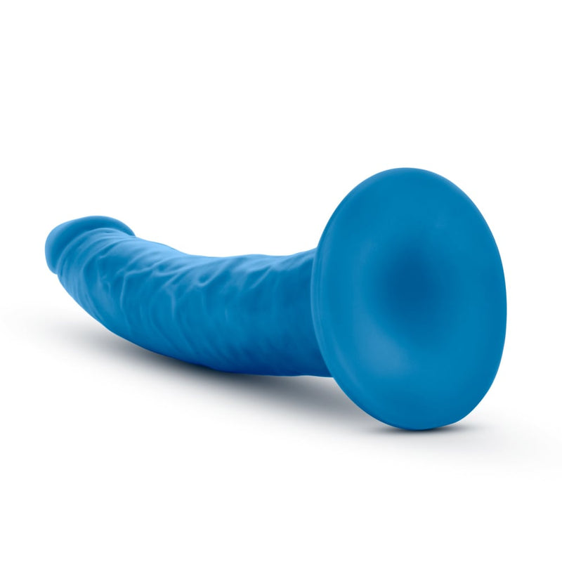 Neo Elite 7.5in Silicone Dual Density Cock Neon Blue A$50.83 Fast shipping