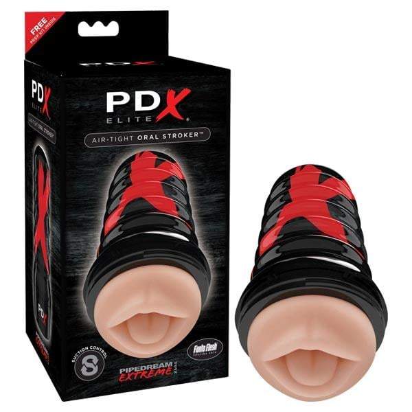 PDX Elite Air-Tight Oral Stroker - Black/Flesh Mouth Stroker A$71.69 Fast