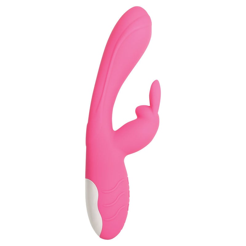 Evolved Bunny Kisses - Pink 20 cm USB Rechargeable Rabbit Vibrator A$71.69 Fast
