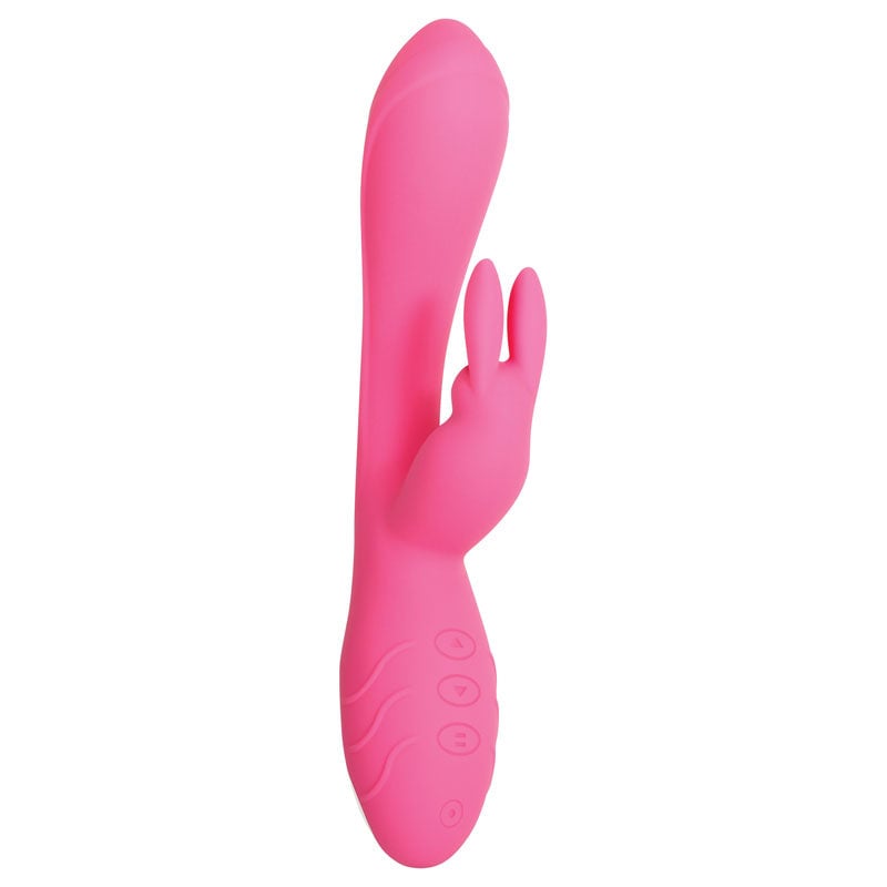 Evolved Bunny Kisses - Pink 20 cm USB Rechargeable Rabbit Vibrator A$71.69 Fast