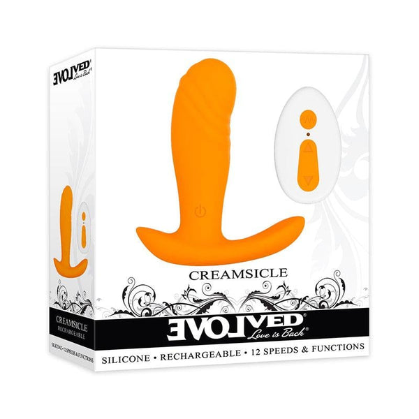 Evolved Creamsicle - Orange 8.7 cm USB Rechargeable Stimulator with Wireless