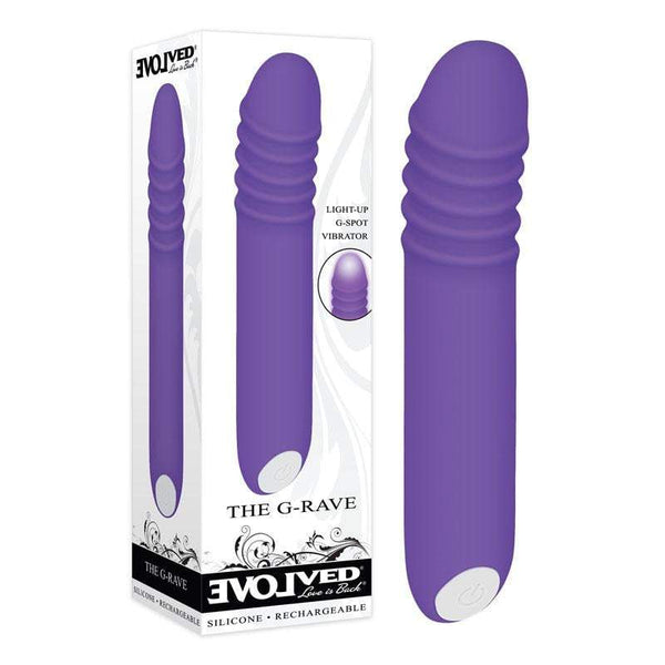 Evolved The G-Rave - Purple 15.1 cm USB Rechargeable Vibrator A$62.44 Fast