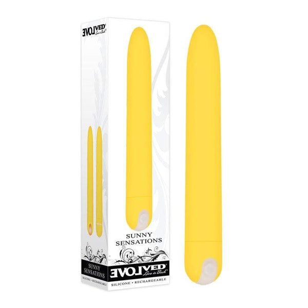 Evolved Sunny Sensations - Yellow 18.6 cm USB Rechargeable Vibrator A$41.16 Fast