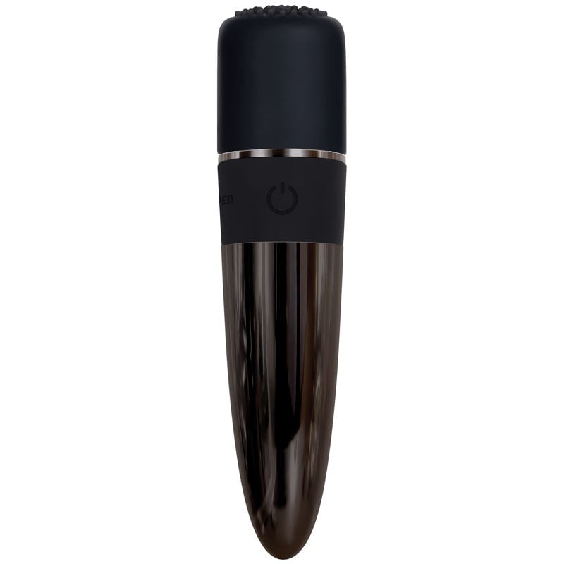 Evolved Tiny Treasures - Black Chrome USB Rechargeable Mini Massager