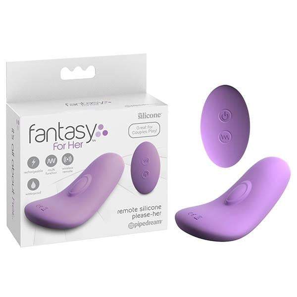 Fantasy For Her Remote Silicone Please-Her - Purple USB Rechargeable Stimulator