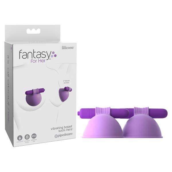 Fantasy For Her Vibrating Breast Suck-Hers - Purple 7 cm Vibrating Breast