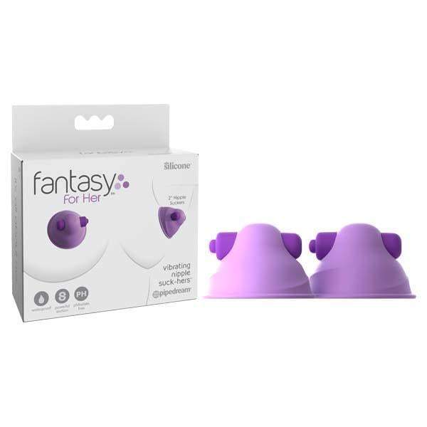Fantasy For Her Vibrating Nipple Suck-Hers - Purple 5 cm Vibrating Nipple