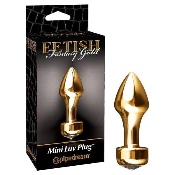 Fetish Fantasy Gold Mini Luv Plug - Gold 8.25 cm (3.25’’) Butt Plug A$50.88 Fast