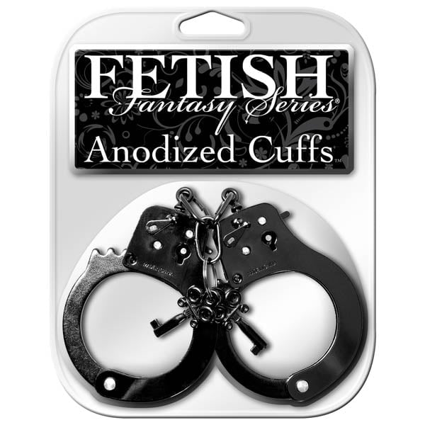 Fetish Fantasy Series Anodized Cuffs - Black Metal Restraints A$35.36 Fast