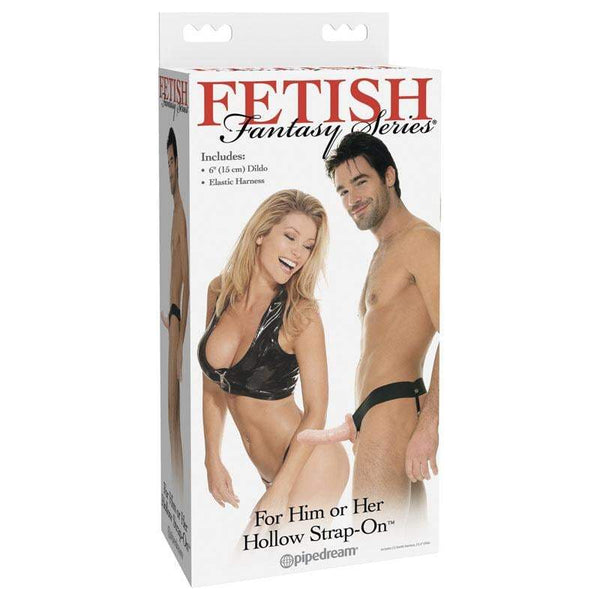 Fetish Fantasy Series For Him Or Her Hollow Strap-On - Flesh 15 cm (6’’) Hollow