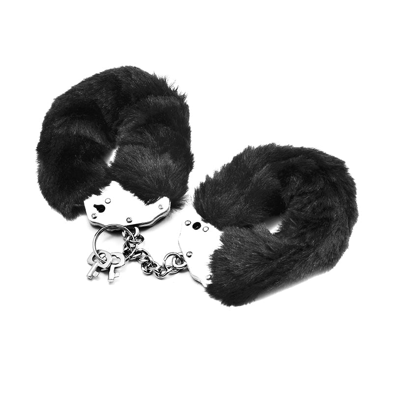 Fetish Pleasure Fluffy Hand Cuffs BLK A$21.57 Fast shipping