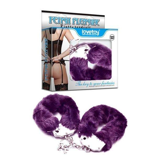 Fetish Pleasure Fluffy Hand Cuffs - Purple Fluffy Restraints A$21.53 Fast