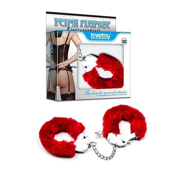 Fetish Pleasure Fluffy Hand Cuffs - Red Fluffy Restraints A$21.53 Fast shipping