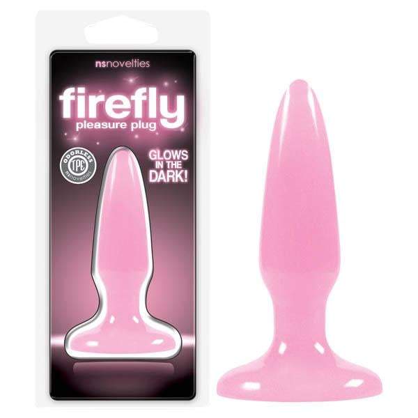 Firefly Pleasure Plug - Glow-in-the-Dark Pink 8.1 cm (3.2’’) Mini Butt Plug