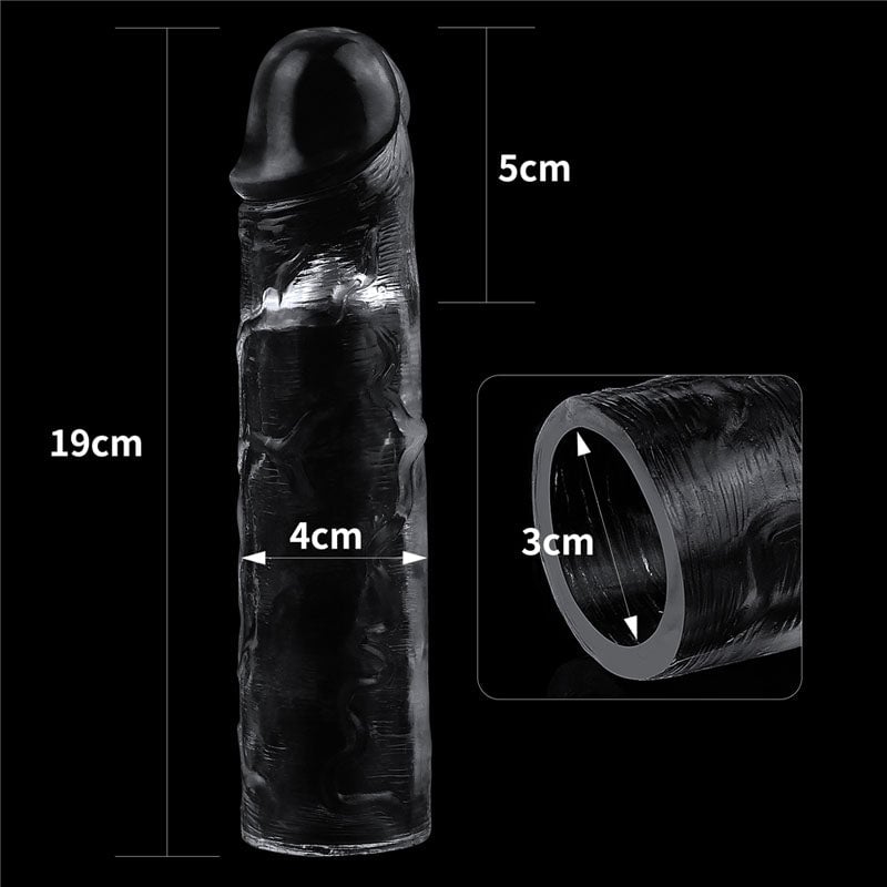 Flawless Clear Penis Sleeve 2’’ - Clear 5 cm Penis Extender Sleeve A$18.05 Fast