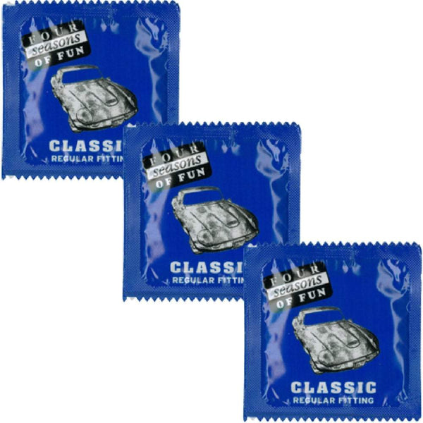 Four Seasons Classic Regular Condoms 54mm - Bulk Pack of 144 Condoms A$47.95
