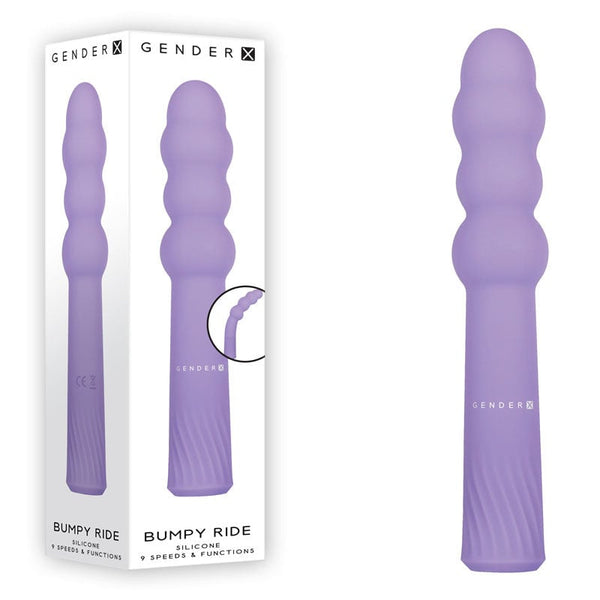 Gender X BUMPY RIDE - Purple 17.4 cm USB Rechargeable Vibrator A$72.61 Fast