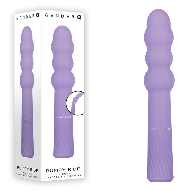 Gender X BUMPY RIDE - Purple 17.4 cm USB Rechargeable Vibrator A$72.61 Fast